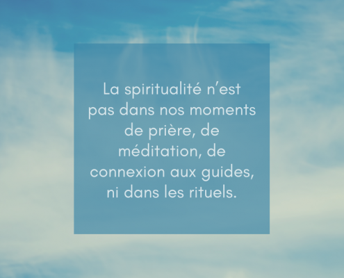 Pourquoi "avoir une vie spirituelle" est une erreur
